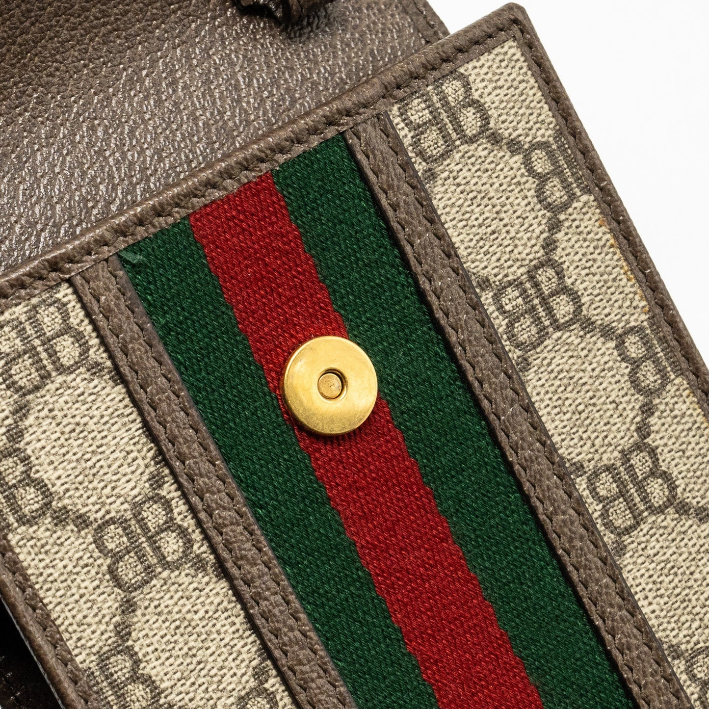 GUCCI x BALENCIAGA The Hacker Project Phone Crossbody Bag Canvas/Leather Brown/Multicolour