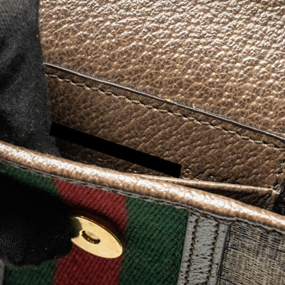 GUCCI x BALENCIAGA The Hacker Project Phone Crossbody Bag Canvas/Leather Brown/Multicolour