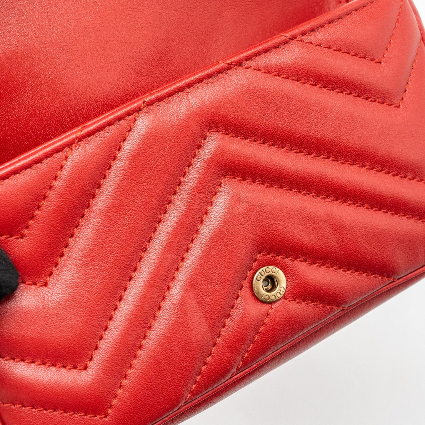Gucci Super Mini gg Marmont calfskin Red