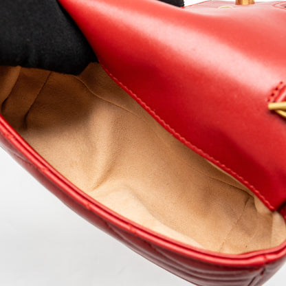 Gucci Super Mini gg Marmont calfskin Red
