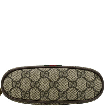 GUCCI Ophidia GG Medium Supreme Canvas Cosmetic Case Beige 625550