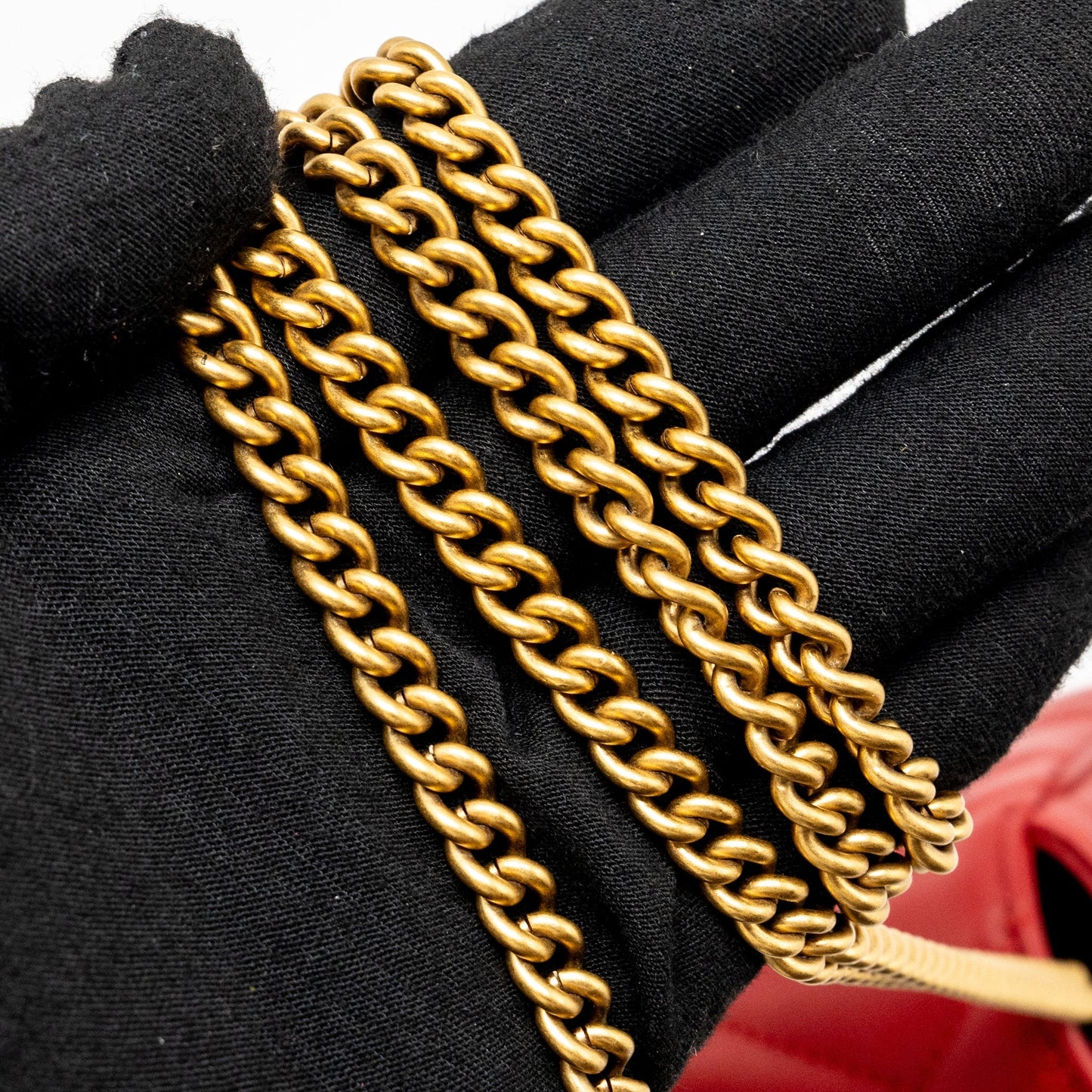 Gucci Super Mini gg Marmont calfskin Red