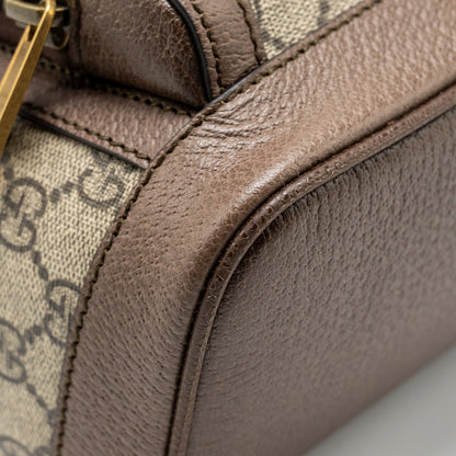 Gucci Ophidia GG Small Backpack GG supreme canvas brown