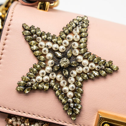Gucci Padlock Chain Bag Crystal Star Limited Calfskin Pink
