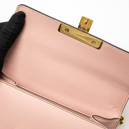 Gucci Padlock Chain Bag Crystal Star Limited Calfskin Pink