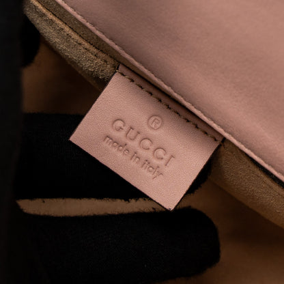 Gucci Padlock Chain Bag Crystal Star Limited Calfskin Pink