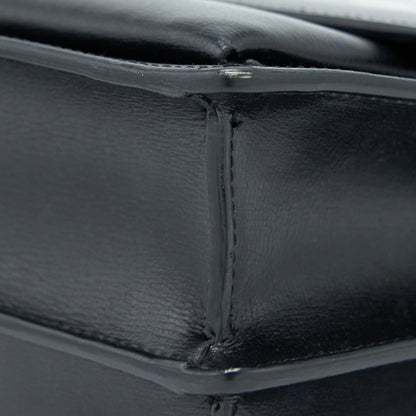 Saint Laurent/YSL Sunset Large Chain Bag Calfskin Black SHW