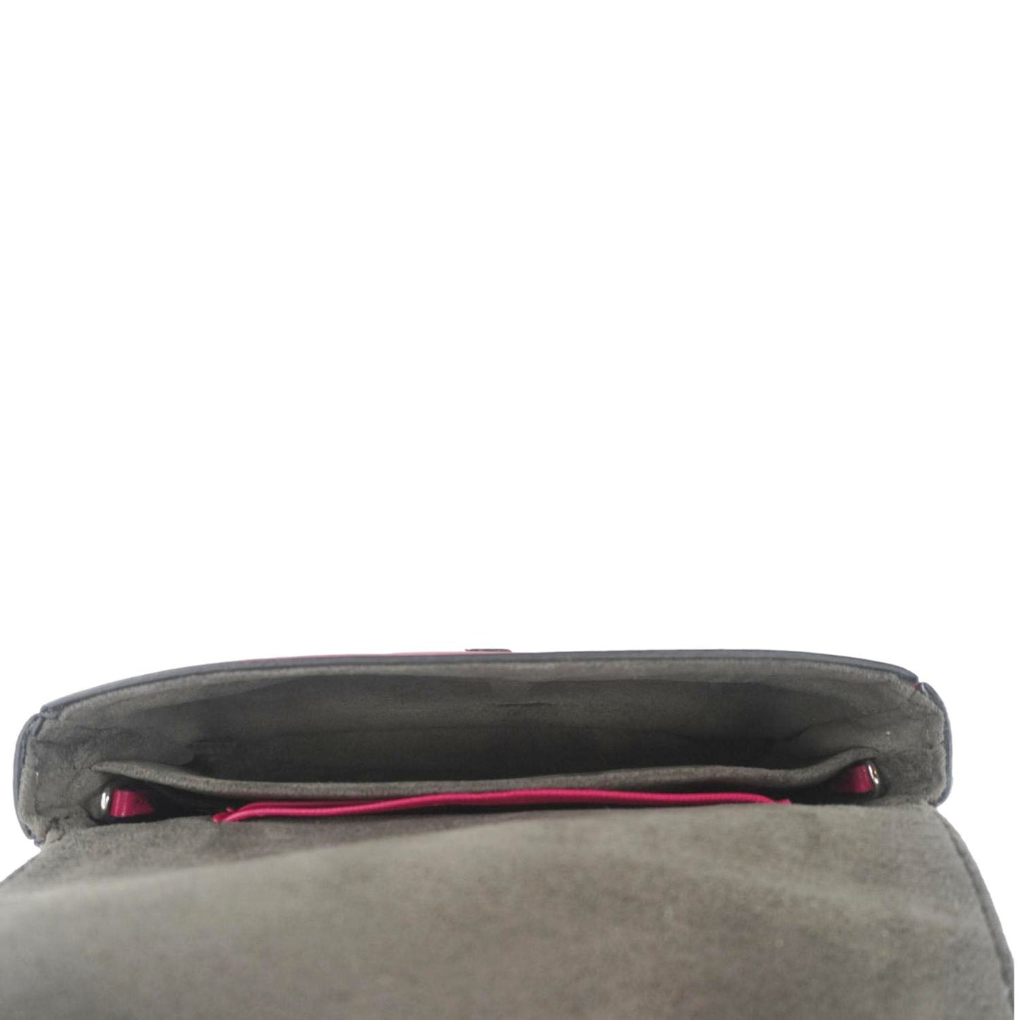FENDI Micro Baguette Leather Crossbody Bag Pink