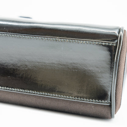 Christian Dior mini brown canvas handbag