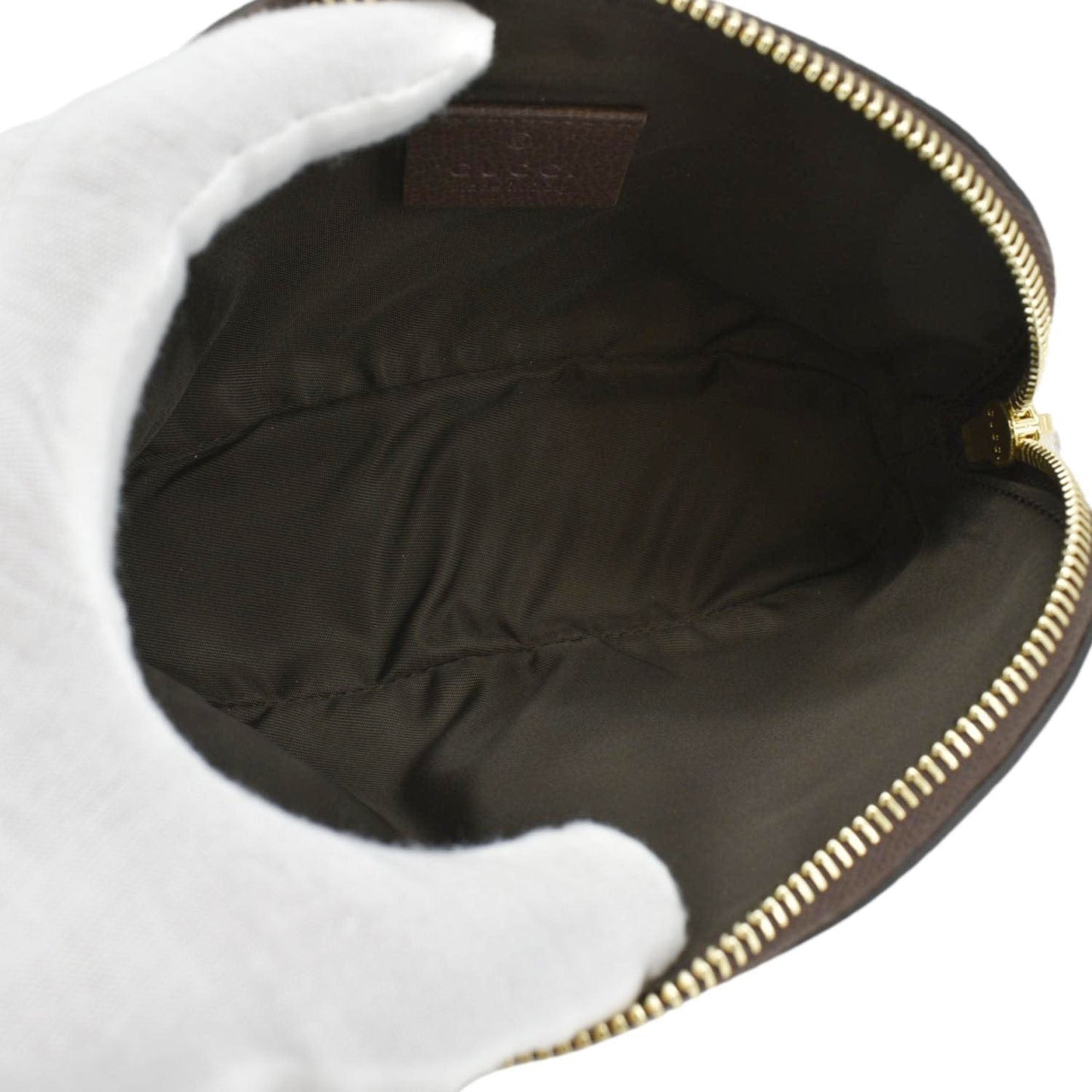 GUCCI Ophidia GG Medium Supreme Canvas Cosmetic Case Beige 625550