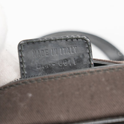 Christian Dior mini brown canvas handbag