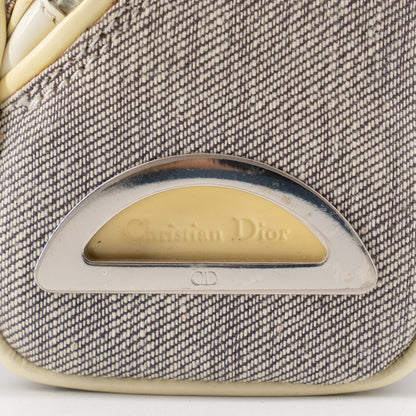 Christian Dior mini grey canvas handbag TSW pop