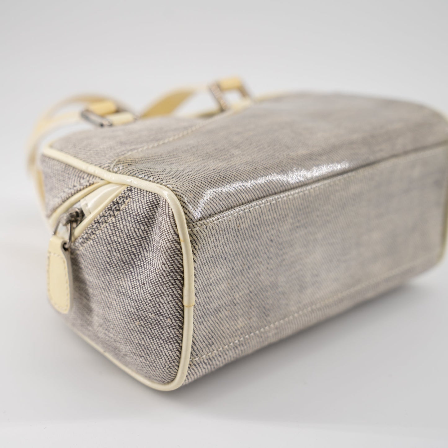 Christian Dior mini grey canvas handbag TSW pop