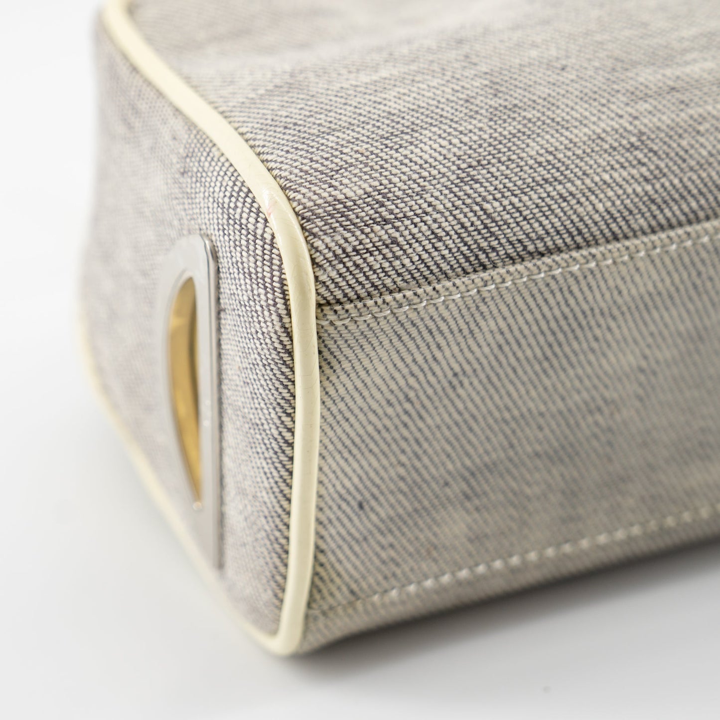 Christian Dior mini grey canvas handbag TSW pop