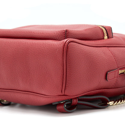 Gucci Soho Chain Backpack Red