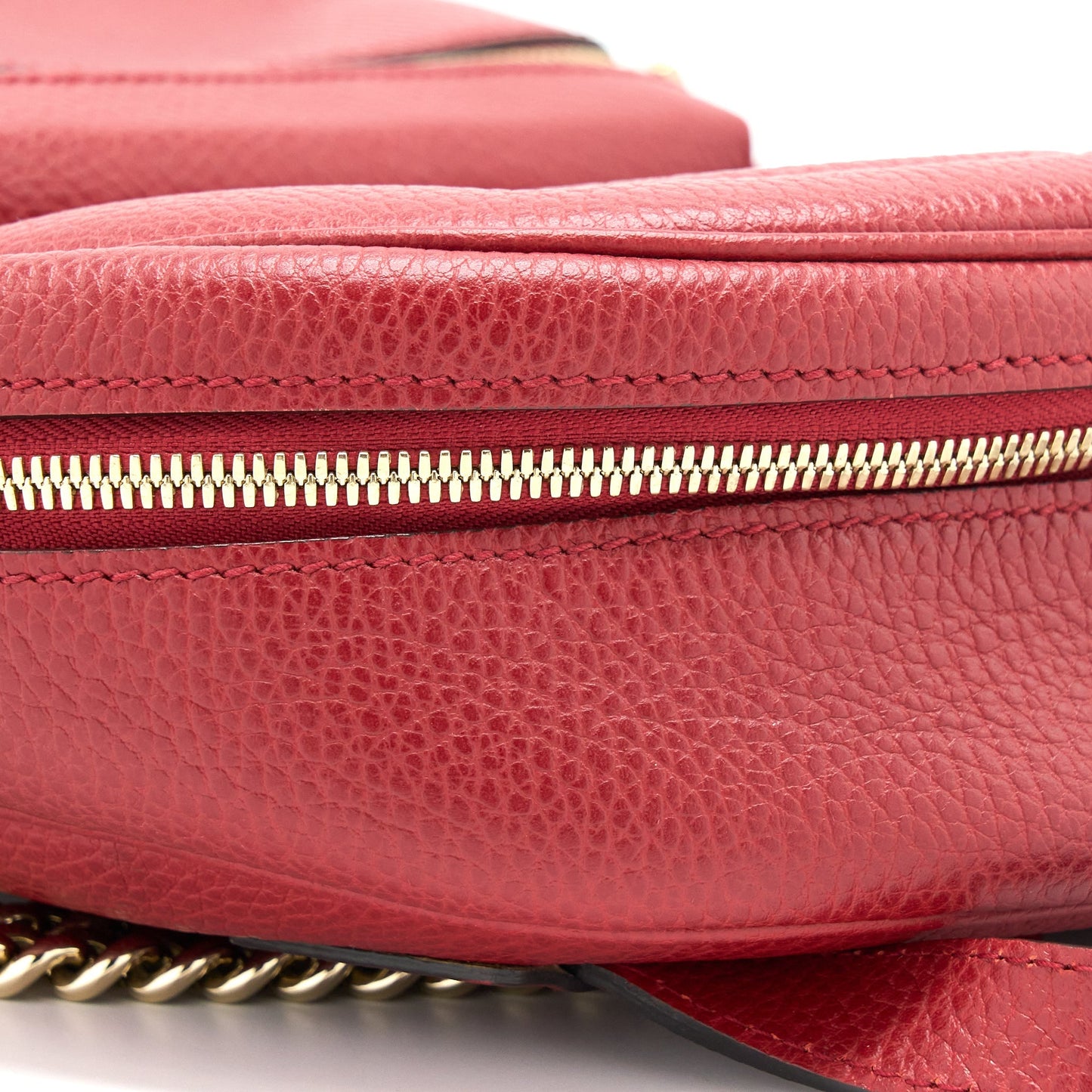 Gucci Soho Chain Backpack Red