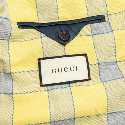 Gucci Size 46 Embroidered NY Logo Limited Edition Denim Jacket Cotton Blue