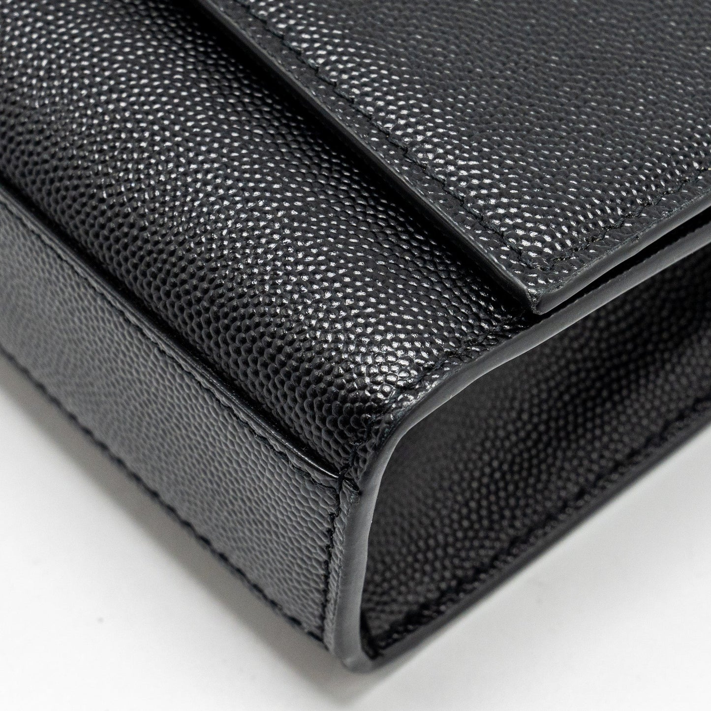 SAINT LAURENT/YSL Medium Kate Bag Grained Calfskin Black GHW