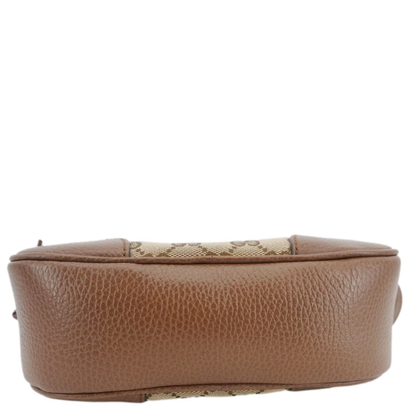 GUCCI Bree GG Canvas Leather Crossbody Bag Beige 449413