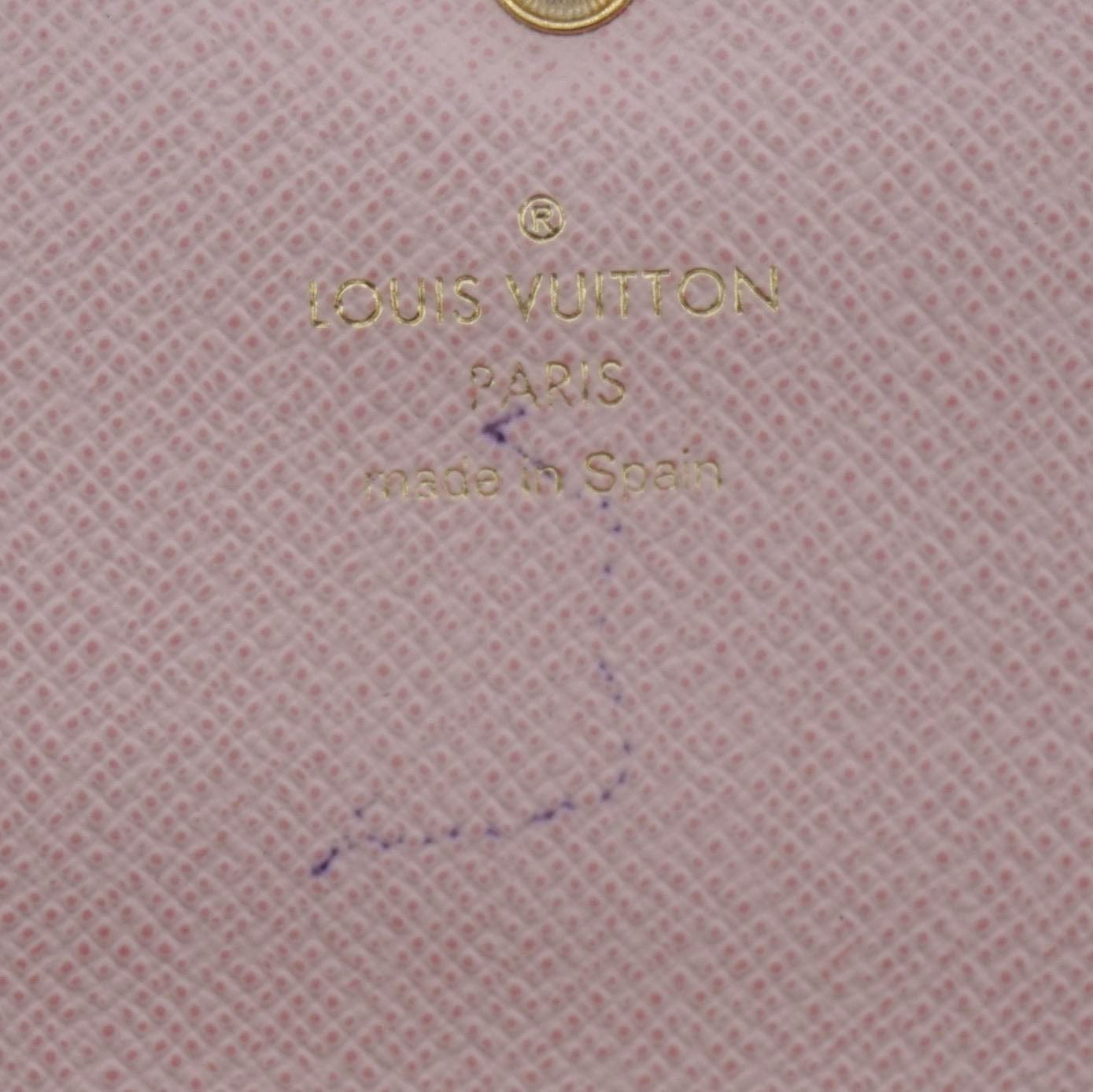 LOUIS VUITTON Emilie Monogram Canvas Wallet Rose Ballerine