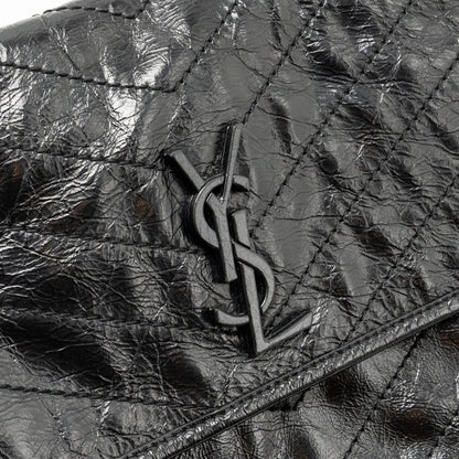 Saint Laurent/YSL Medium Niki Chain Bag Vintage Calfskin Black SHW