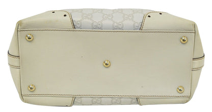 Gucci 145993 Cream Guccissima Leather Gold-tone Tote Shoulder Bag