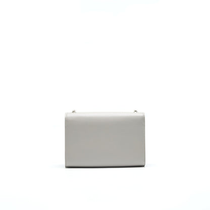 SAINT LAURENT SMALL KATE SMALL CHAIN BAG LIGHT GREY SHW