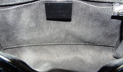 Gucci Emily Chain Flap Black Patent