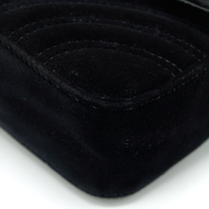 Gucci mini marmont Velvet black