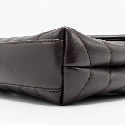 Saint Laurent/YSL Loulou Toy Strap Bag Calfskin Brown SHW