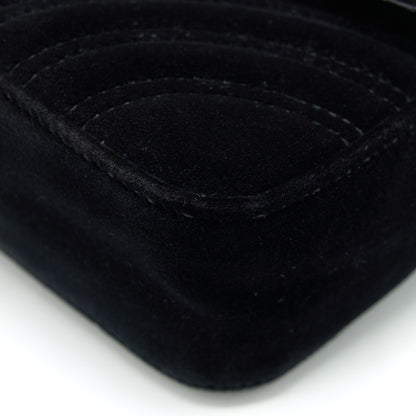 Gucci mini marmont Velvet black