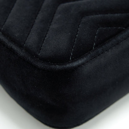 Gucci mini marmont Velvet black