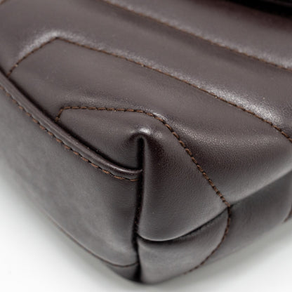 Saint Laurent/YSL Loulou Toy Strap Bag Calfskin Brown SHW
