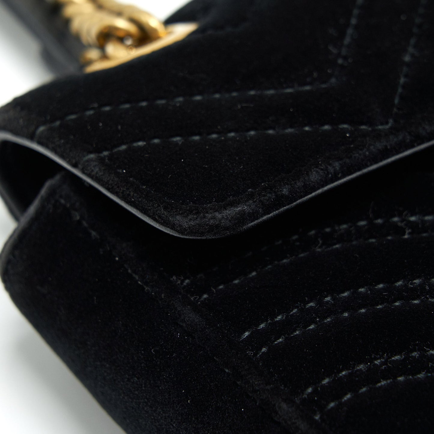 Gucci mini marmont Velvet black