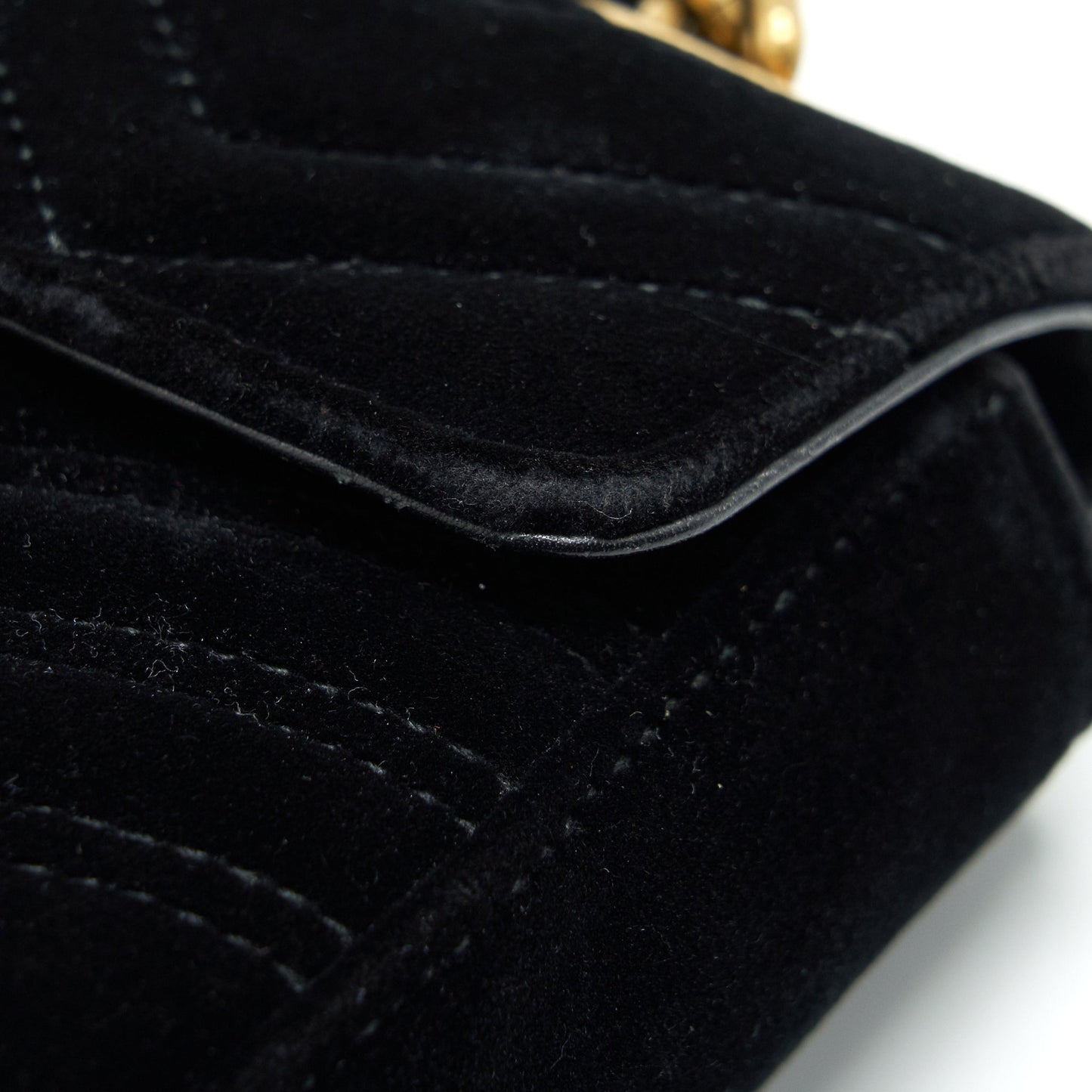 Gucci mini marmont Velvet black