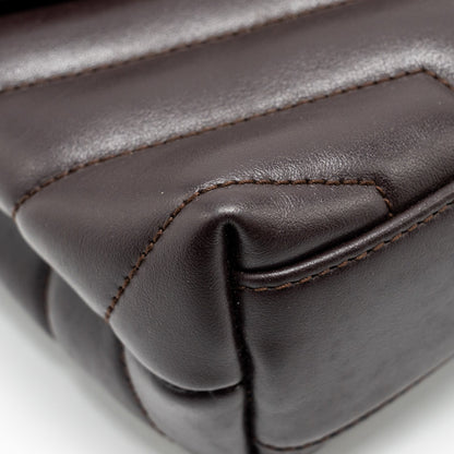 Saint Laurent/YSL Loulou Toy Strap Bag Calfskin Brown SHW