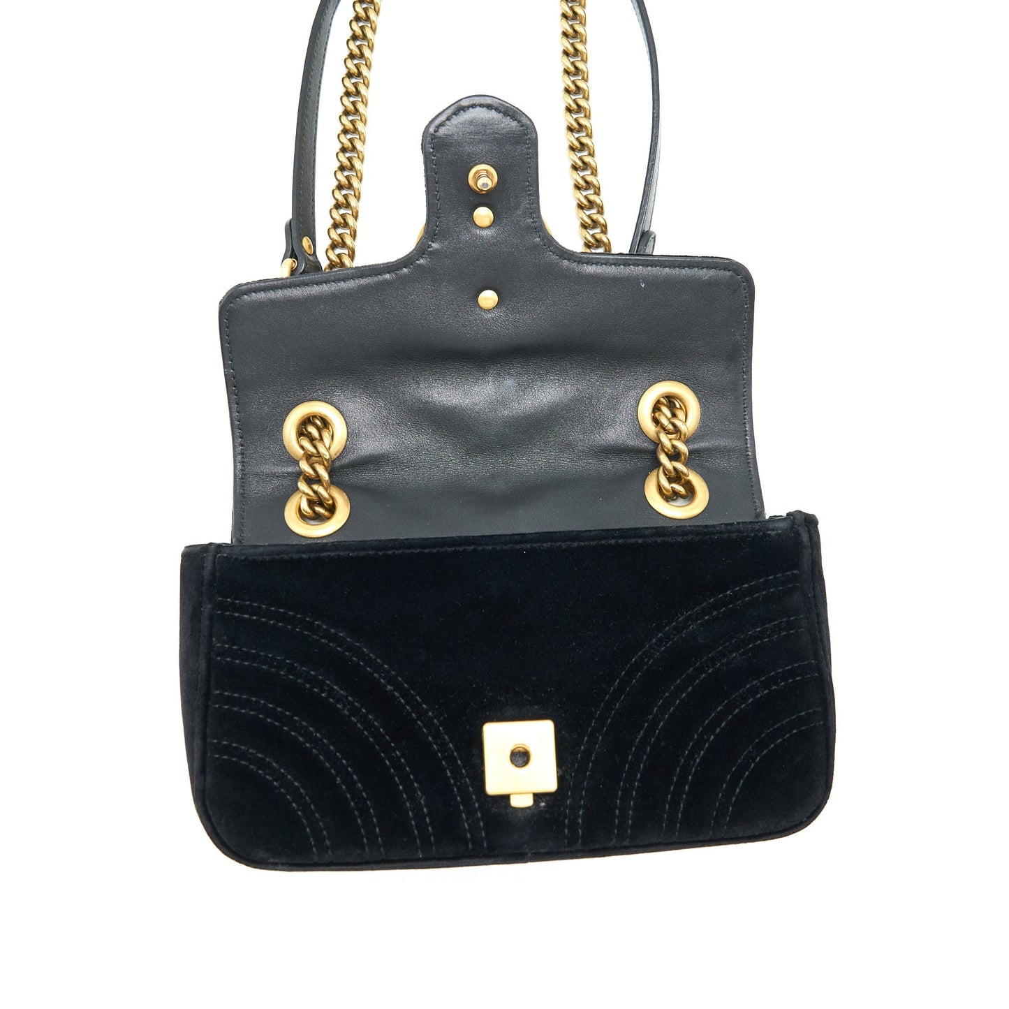 Gucci mini marmont Velvet black