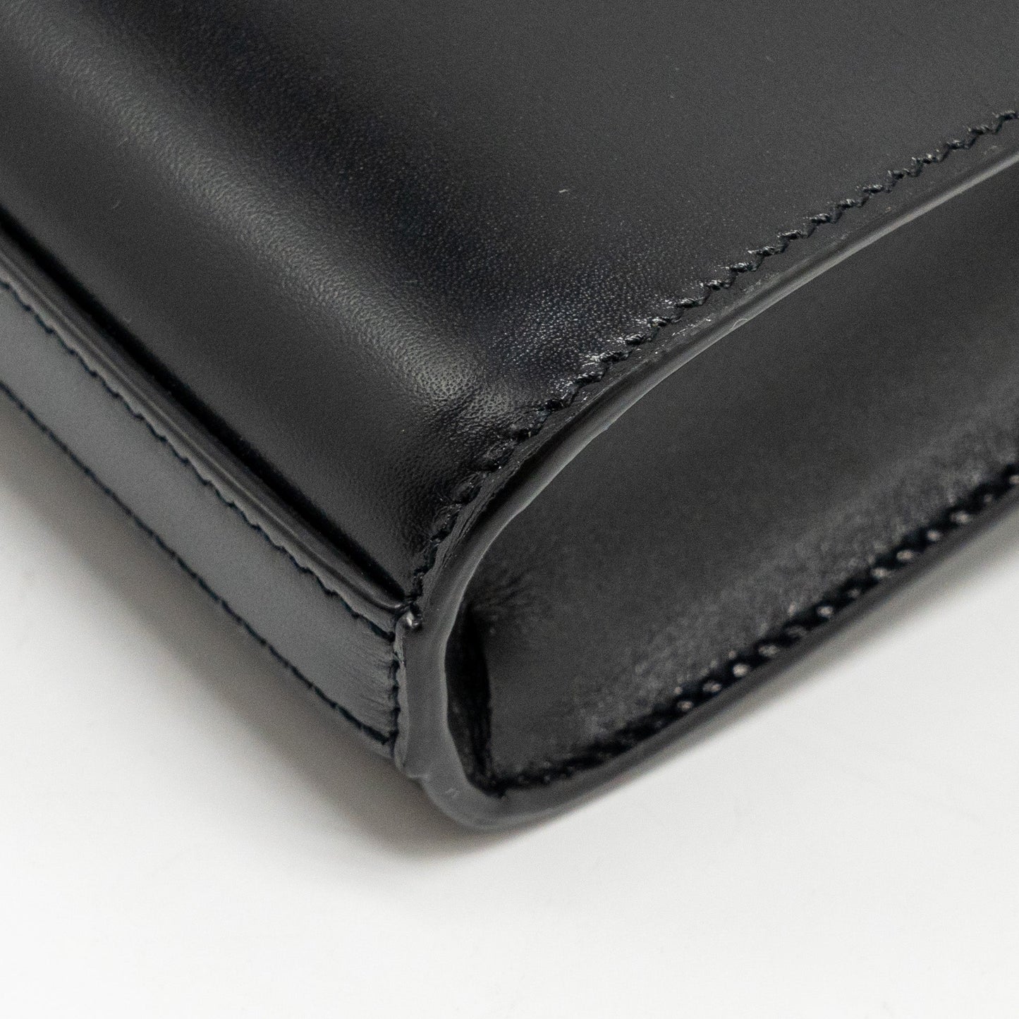 Saint Laurent Mini Manhattan Shoulder Bag Calfskin Black GHW