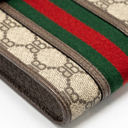 GUCCI x BALENCIAGA The Hacker Project Phone Crossbody Bag Canvas/Leather Brown/Multicolour