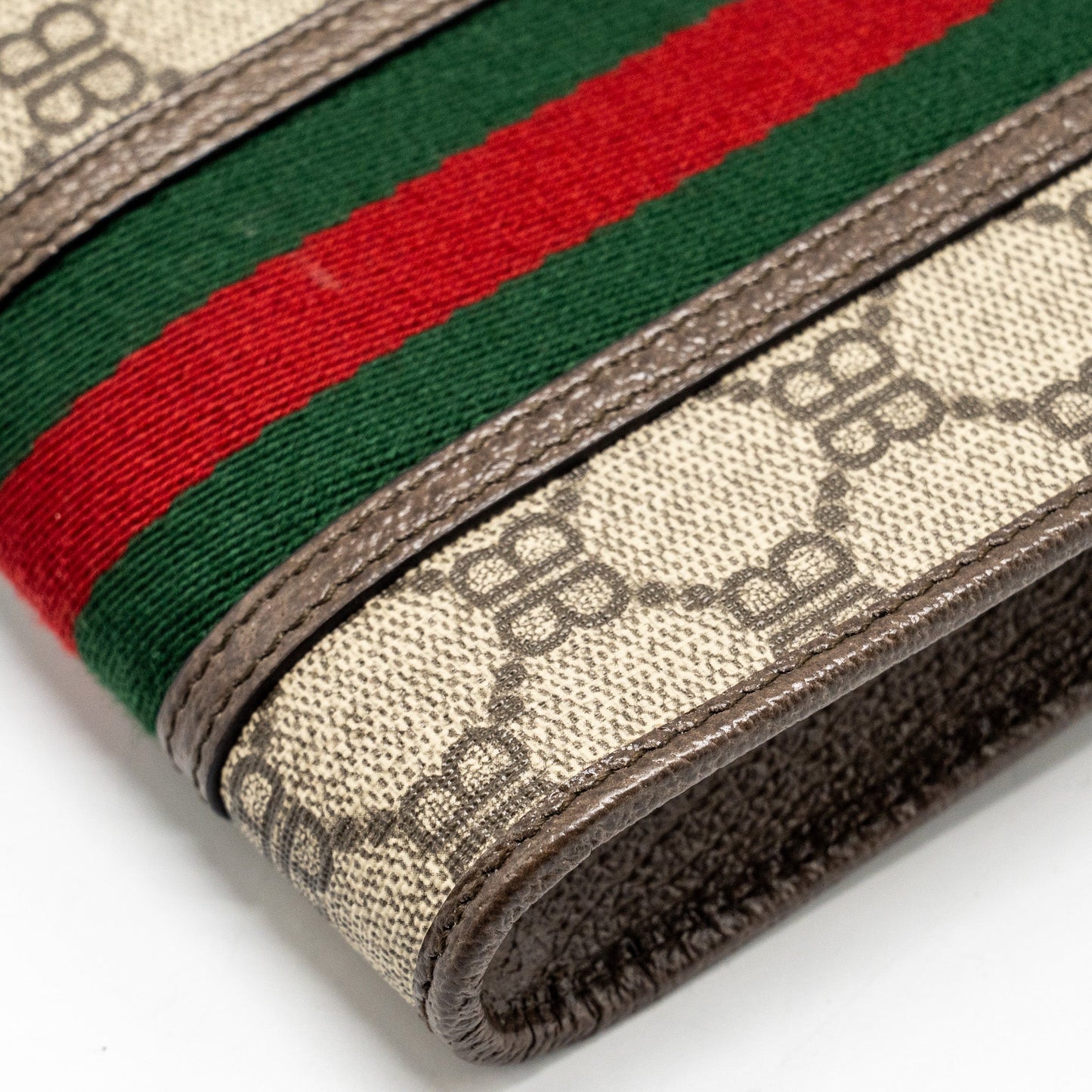 GUCCI x BALENCIAGA The Hacker Project Phone Crossbody Bag Canvas/Leather Brown/Multicolour