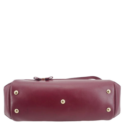 GUCCI Mayfair GG Canvas Tote Crossbody Bag Maroon 269894