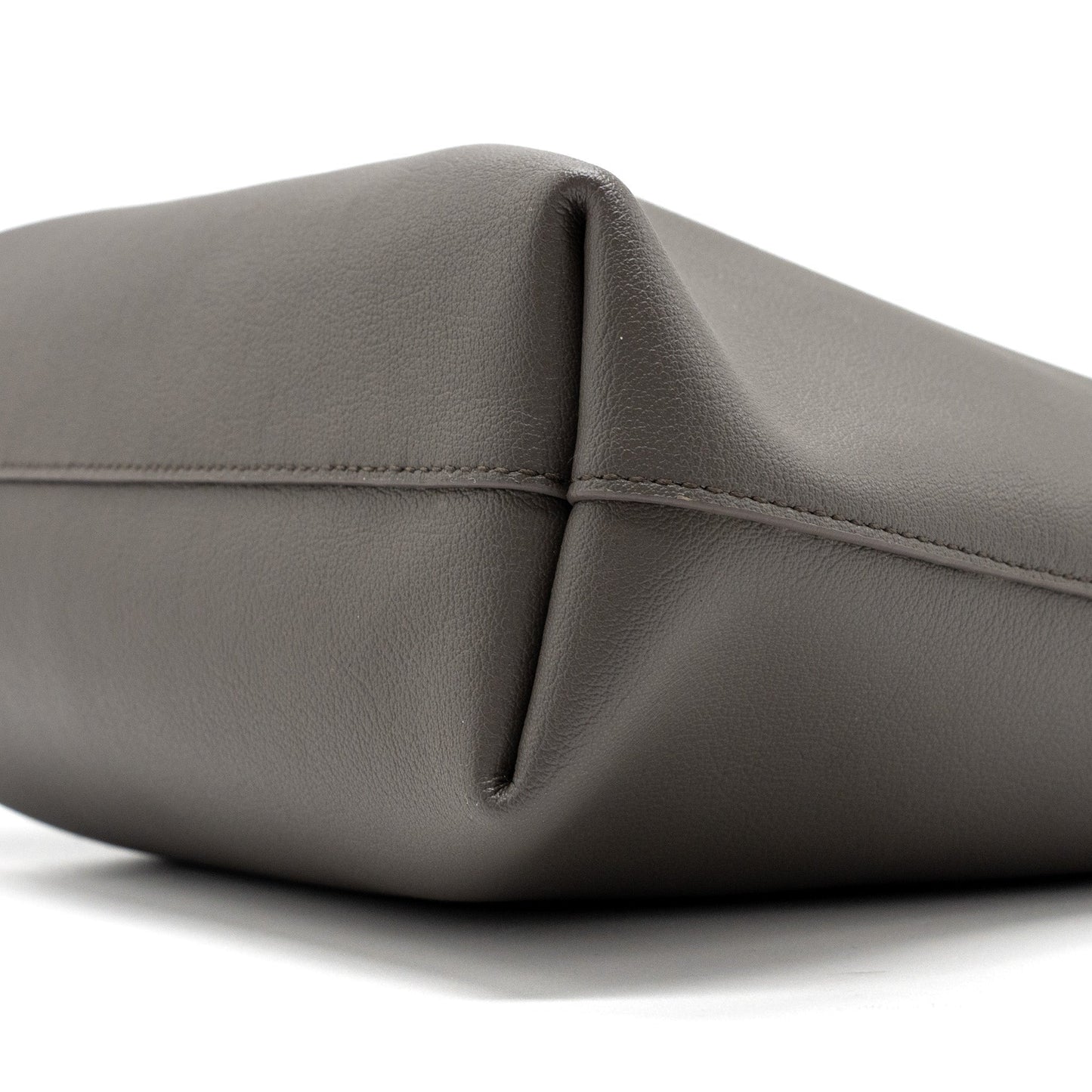 Saint Laurent toy shopping north / south bag leather grey GHW