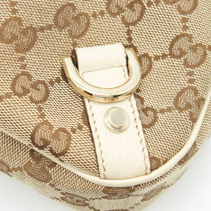 Gucci Abbey Canvas Leather Shoulder Bag