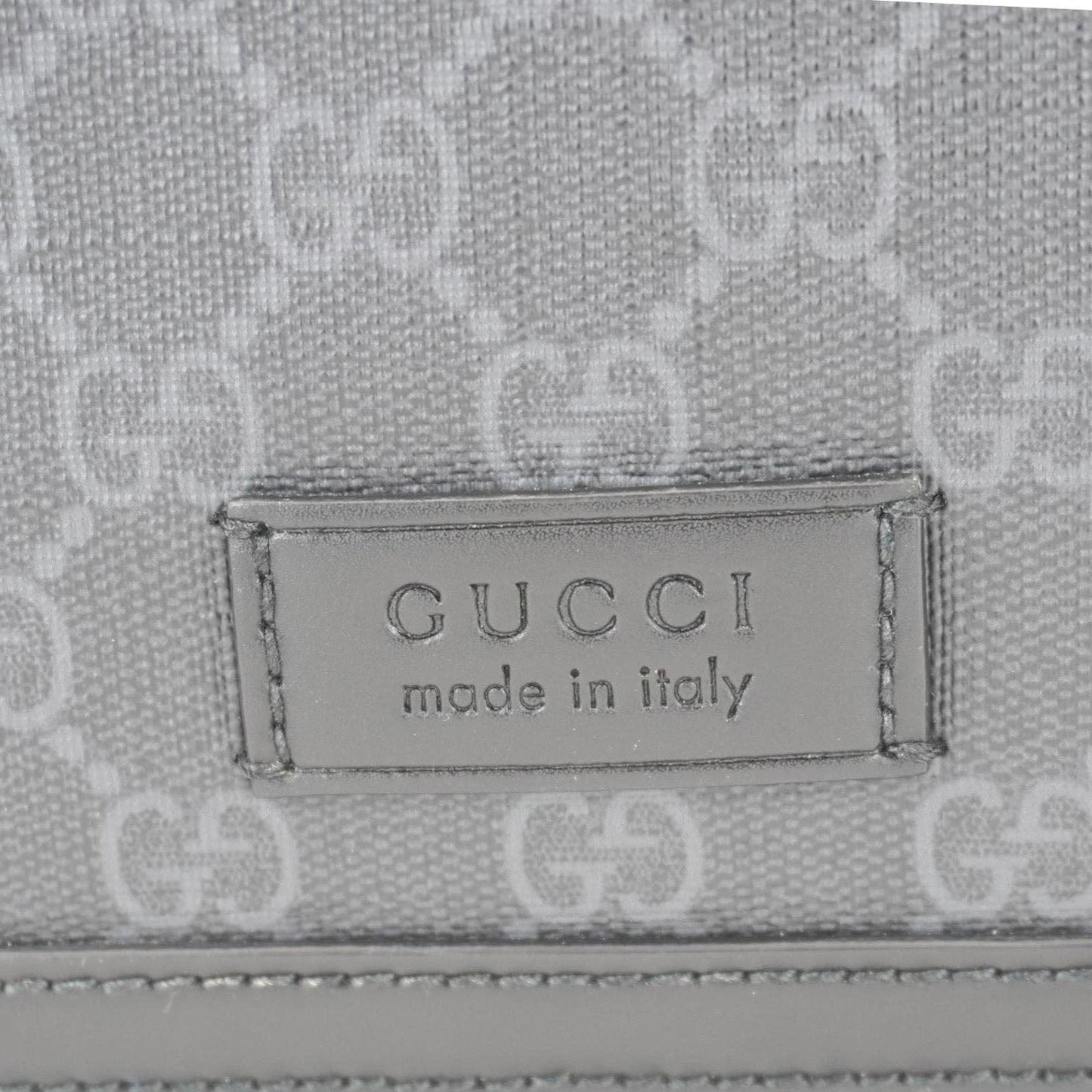 GUCCI Diaper GG Supreme Canvas Messenger Bag Black 495909