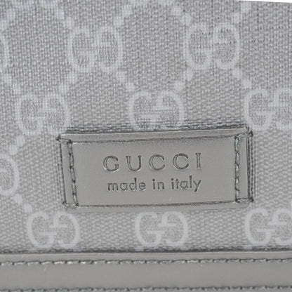 GUCCI Diaper GG Supreme Canvas Messenger Bag Black 495909