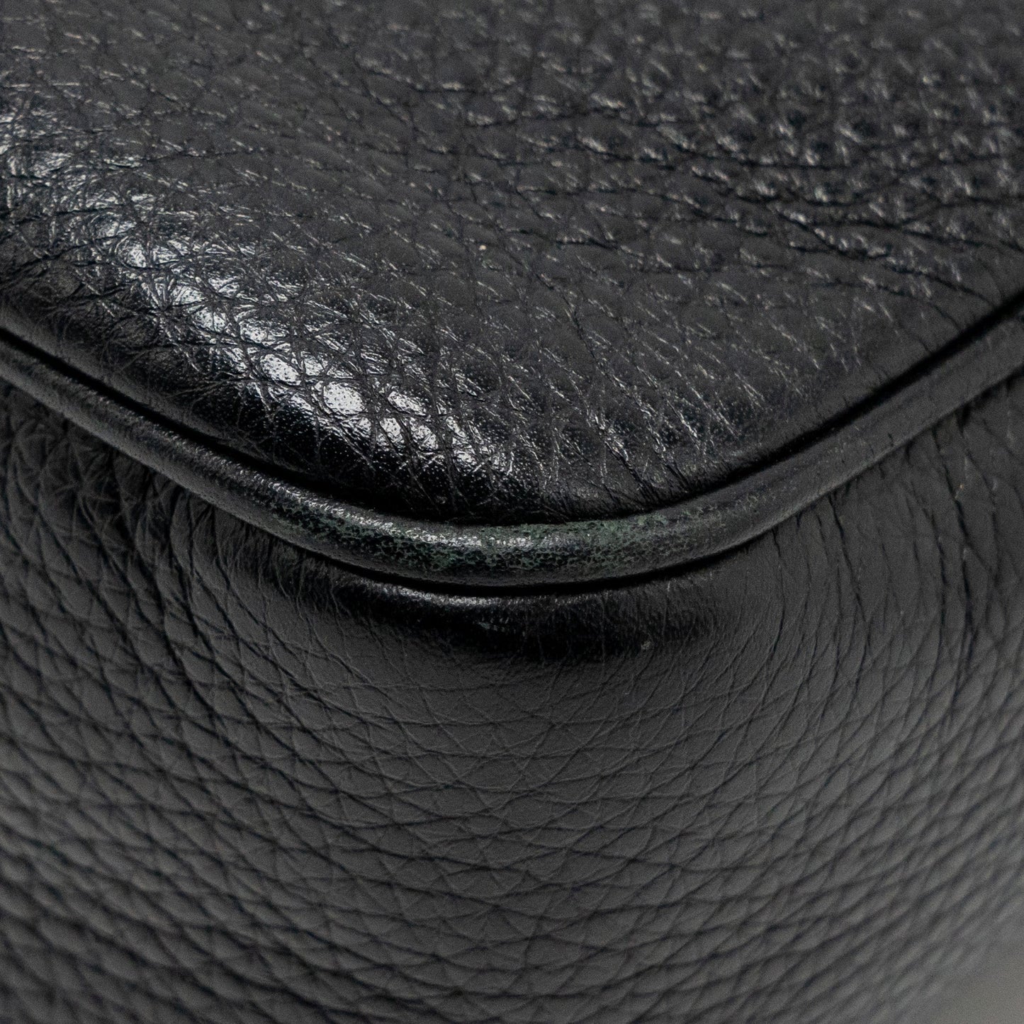 Gucci Soho Disco Camera Crossbody Bag Calfskin Black L