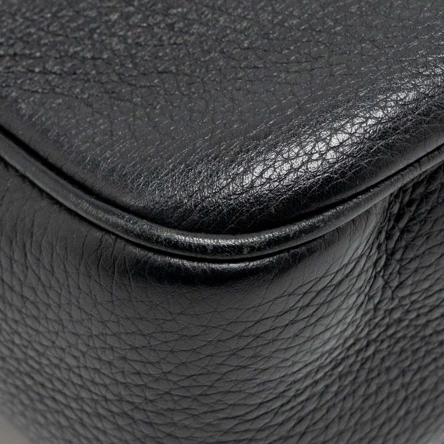 Gucci Soho Disco Camera Crossbody Bag Calfskin Black L