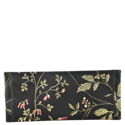 CHRISTIAN DIOR Book Embroidery Canvas Tote Bag Multicolor
