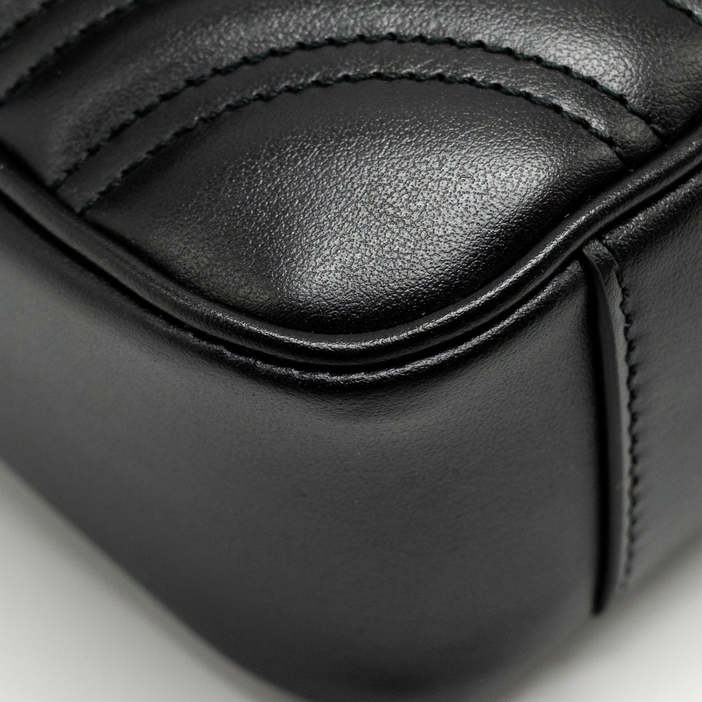 Gucci Mini GG Marmont Shoulder Bag Calfskin Black