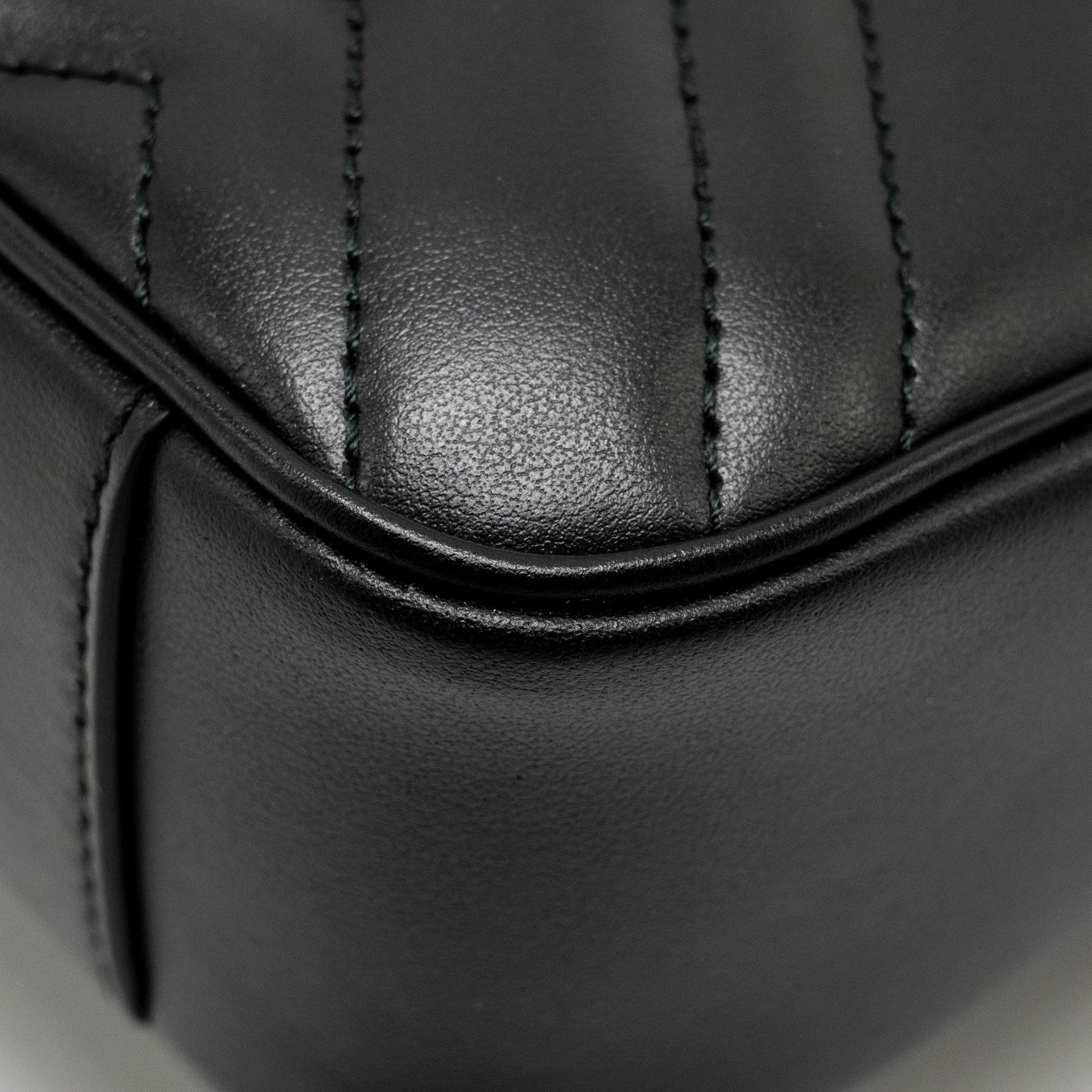 Gucci Mini GG Marmont Shoulder Bag Calfskin Black